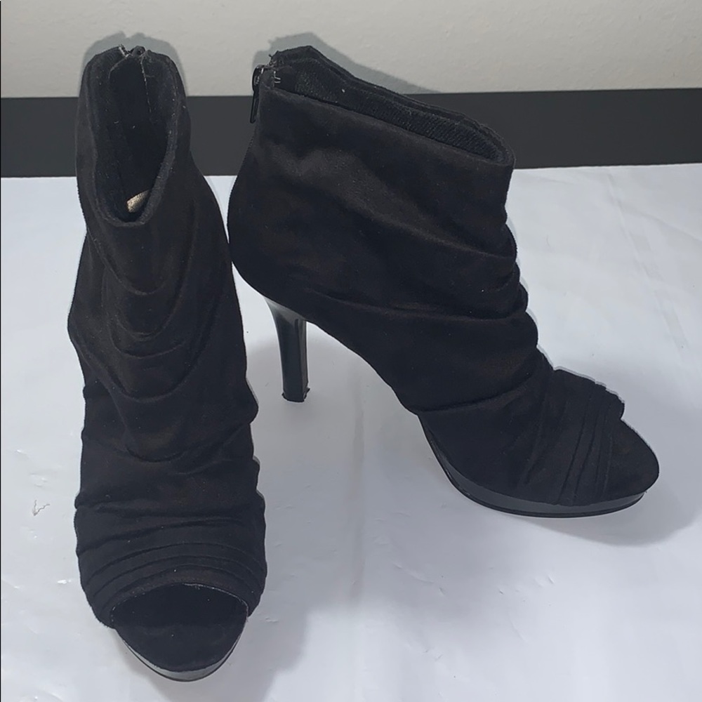 FIONI ankle booties peep toes 7.5 M women